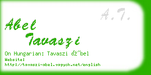 abel tavaszi business card